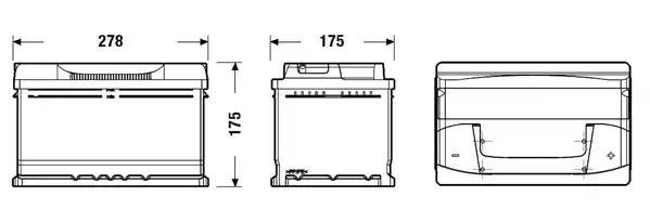 Батарея аккумуляторная EB712 EXIDE