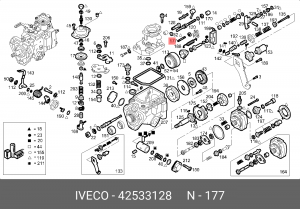 Зазубренный штифт 42533128 IVECO
