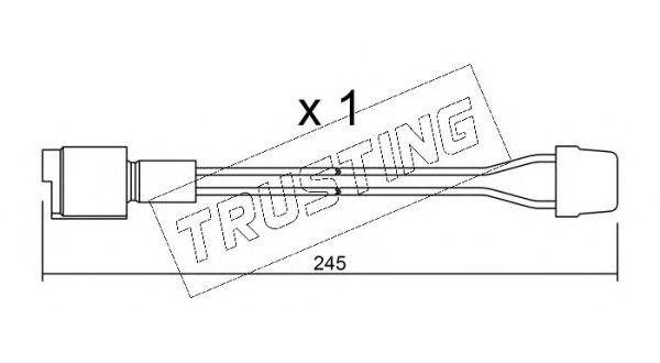 Сигнализатор, износ тормозных колодок SU.072 TRUSTING