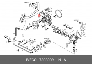 Водяной насос 7303009 IVECO