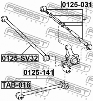 Рычаг подвески 0125-031 FEBEST