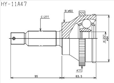 ШРУС HY-11A47 HDK
