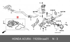 Водяной насос 19200RCAA01 HONDA