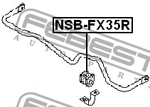 Втулка стабилизатора NSB-FX35R FEBEST