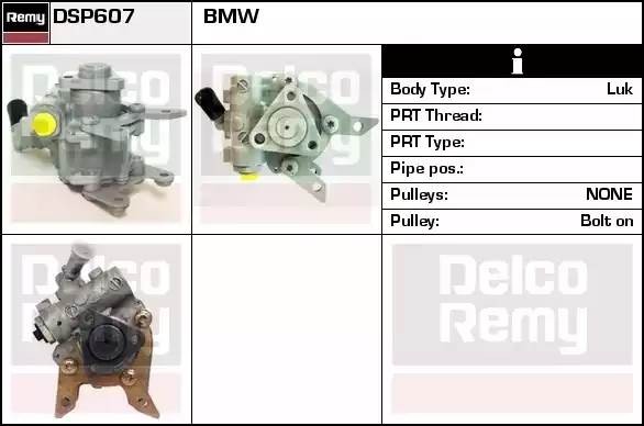 Гидравлический насос, рулевое управление DSP607 DELCO REMY