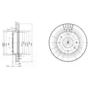 Тормозной диск BG3750 DELPHI
