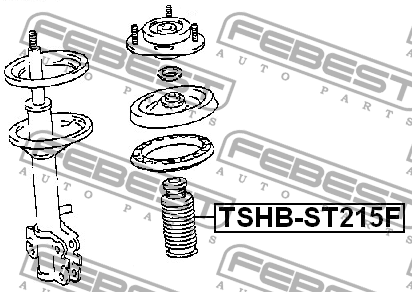 Отбойник амортизатора подвески TSHB-ST215F FEBEST
