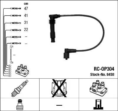 Ккомплект проводов зажигания 8458 NGK NTK