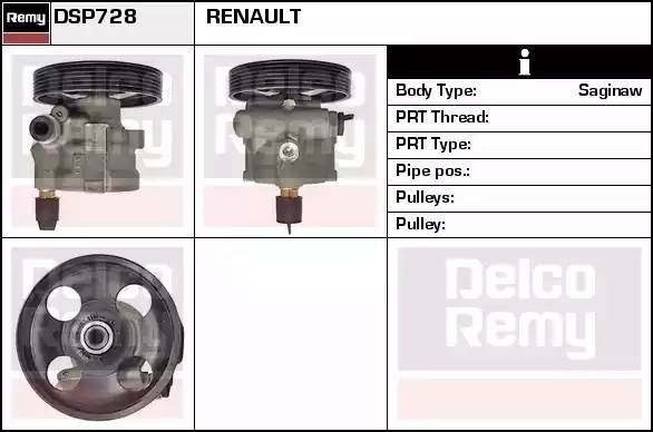 Гидравлический насос, рулевое управление DSP728 DELCO REMY