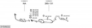 Выпускной трубопровод 855309 BOSAL