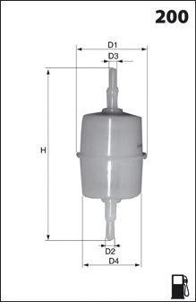 Топливный фильтр ELE3576 MECAFILTER