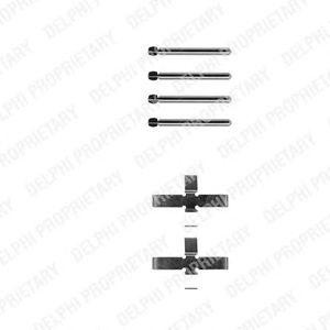 Комплектующие, колодки дискового тормоза LX0288 DELPHI
