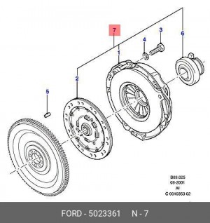 Комплект сцепления 5023361 FORD