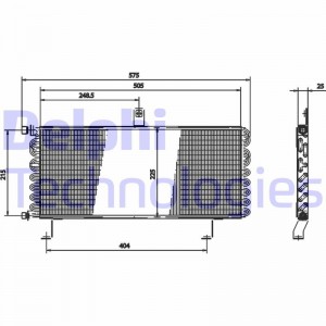 Конденсатор, кондиционер TSP0225175 DELPHI