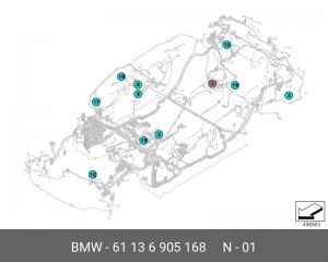Розетка 61 13 6 905 168 BMW
