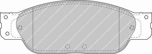 Комплект тормозных колодок, диско FSL1485 FERODO