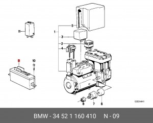 Блок управления, динамики тормоза / движения 34 52 1 160 410 BMW