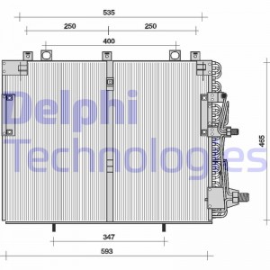 Конденсатор, кондиционер TSP0225036 DELPHI