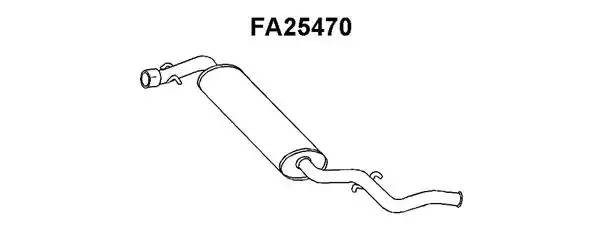 Глушитель выхлопных газов конечный FA25470 VENEPORTE