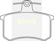 Комплект тормозных колодок, диско 2066800 BRECK