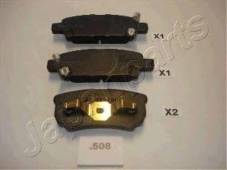 Комплект тормозных колодок, диско PP-508AF JAPAN PARTS GROUP