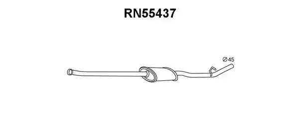 Предглушитель выхлопных газов RN55437 VENEPORTE