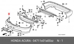 Буфер 04711S01A00ZZ HONDA