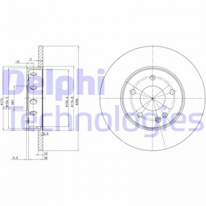 Тормозной диск BG2769 DELPHI