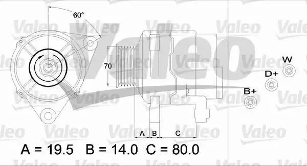 Генератор 437391 VALEO PHC