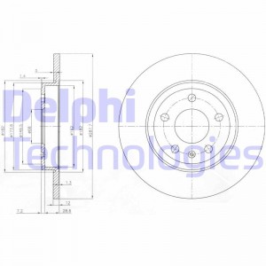 Тормозной диск BG3996 DELPHI