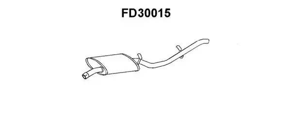 Глушитель выхлопных газов конечный FD30015 VENEPORTE