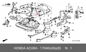 Фильтр, подъема топлива 17040-S30-A30 HONDA