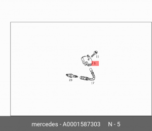 Катушка зажигания A0001587303 MERCEDES BENZ