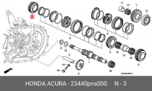Деталь 23440PNS000 HONDA