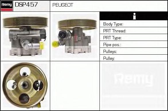 Гидравлический насос, рулевое управление DSP457 DELCO REMY