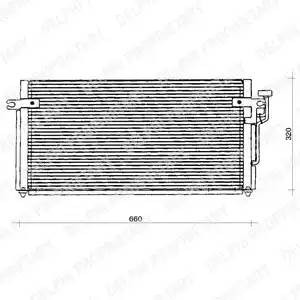 Конденсатор, кондиционер TSP0225127 DELPHI