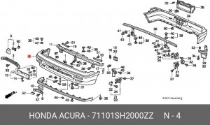 Буфер 71101SH2000ZZ HONDA