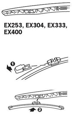 Щетка стеклоочистителя EX304 TRICO