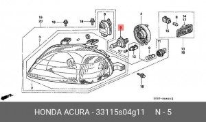 Лампа 33115S04G11 HONDA