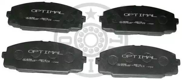 Комплект тормозных колодок, диско 9818 OPTIMAL