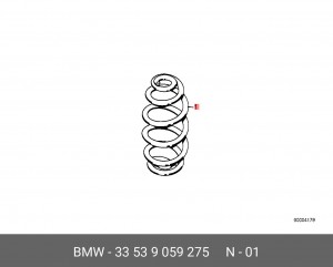 Пружина ходовой части 33 53 9 059 275 BMW