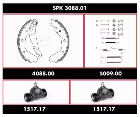 Комплект тормозных колодок SPK308801 REMSA