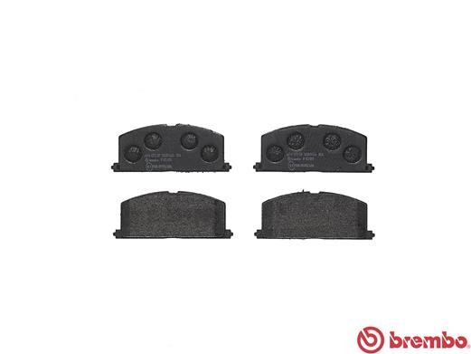 Комплект тормозных колодок, диско P83011 BREMBO