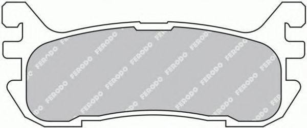 Комплект тормозных колодок, диско FSL1012 FERODO