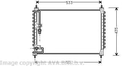 Радиатор кондиционера VO5074 AVA
