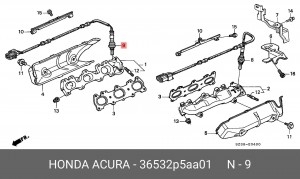 Лямбда-зонд 36532P5AA01 HONDA