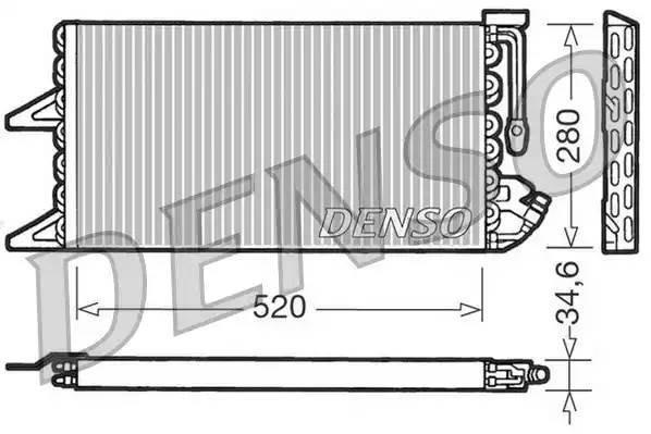 Конденсатор, кондиционер DCN09092 DENSO