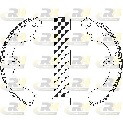 Комплект тормозных колодок 409701 ROADHOUSE