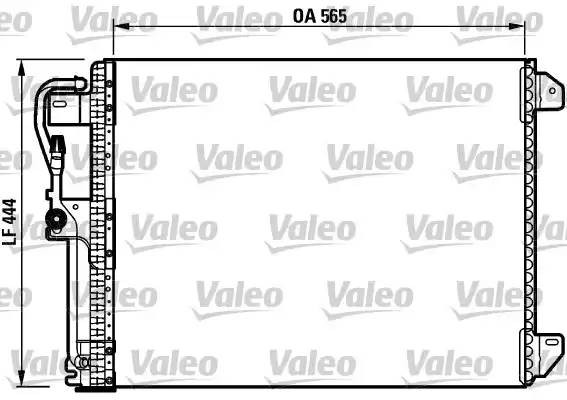 Радиатор кондиционера 817022 VALEO PHC