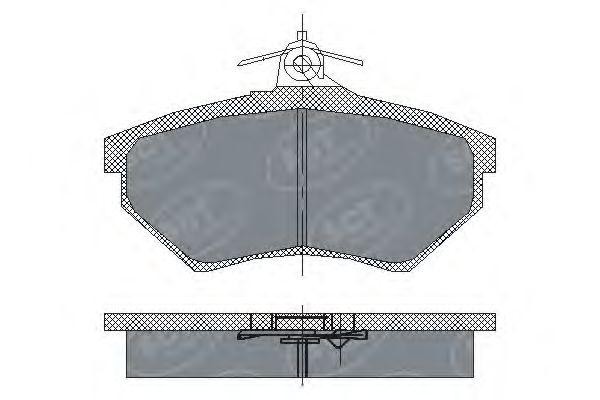 Комплект тормозных колодок, диско SP137 SCT